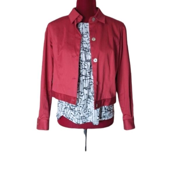Worthington Petite Red Blazer Size 6P - Picture 1 of 8